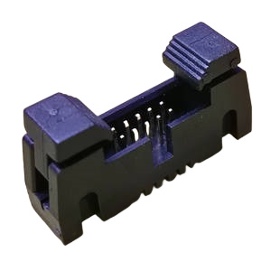 1.27mm Ejector Header Connector 10POS, 180 Black