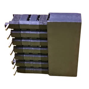 Female header connector,2.54x8.5 2x7P SMT 4 Plastic with Post LCP