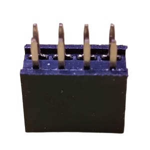 Female header connector,2.54x8.5 2x4P 180 DIP PBT