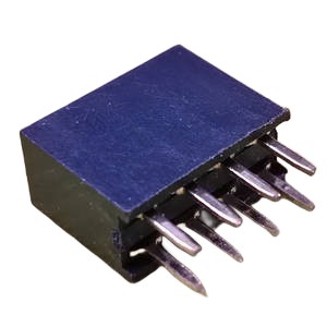 Female header connector,2.54x8.5 2x4P 180 DIP PBT