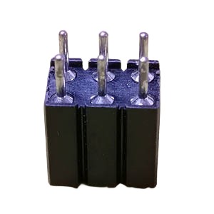 Female header connector,2.54 SIP SOCKET 2X3Pos 180 Machine Pin  PPS H=7.0 L=10.0 