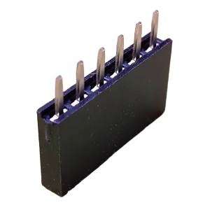 Female header connector,2.54X11.0mm 1XN*Pos 180 Y type PBT