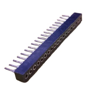 Female header connector,1.778 SIP SOCKET 1X19Pos, 180 Machine Pin  PPS H=3.0 