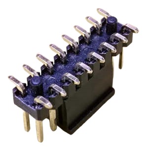 2.54 Pin Header connector, 2x8Pos, SMT with CAP