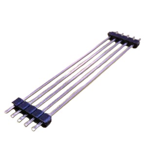 2.54 PIN HEADER Connector, 1X5Pos, Double Plastic 180 L=32mm