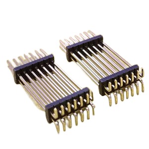 1.27/2.0/2.54 Pin header Connector,1xN*Pos, Double Plastic SMT/180 L=XX