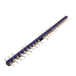 2.54 Pin header connector,Machine Pin 1x25Pos, Male  H=1.9 PPS