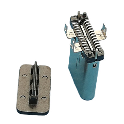 Type C Connector, Three Upright Feet with Male Head, Feet Terminal 1.75mm