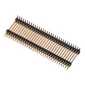 Custom 2x19 position 2.54mm stacked pin female header SMT type