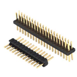 2.54mm pitch H2.5 2pin 18 pin 100 pin socket PCB dual row straight male connector pin header