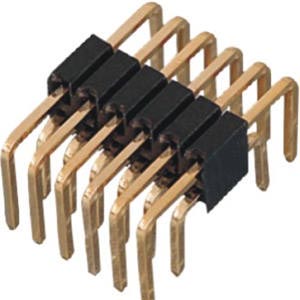 JVT 2.54mm Pin Header Connectors, Made of Copper Alloy an...