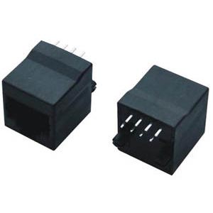 magnetic Ethernet rj45 connector socket 2*4 With light and bullet base modular jack china manufactures