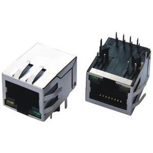 RJ45 connector, PCB jack, rating AC 125V 1.5A