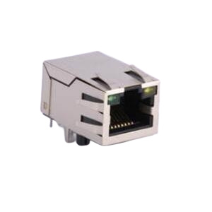 RJ45 Connector, 1 x 1 Port, Low Profile with Table UP PCB...