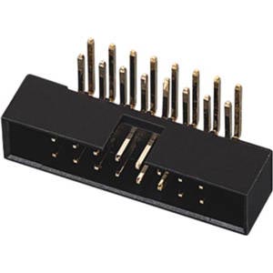 DIP Type Input Output Connectors Box Header Black Color pin header connector