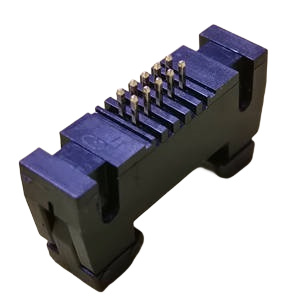 1.27mm Ejector Header Connector 10POS, 180 Black