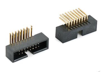 1.27*2.54mm(0.05inch*0.1inch) Pin Header Dual Row Right Angle Dip Type 