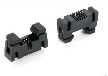 1.27*1.27mm(0.05inch*0.05inch) Ejector Header With Latches Right Angle Dip Type 