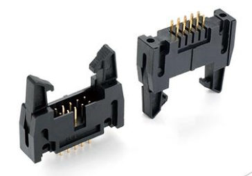 2.54*2.54mm(0.12inch*0.12inch)Eiector Header With Latches Straight Dip Type 