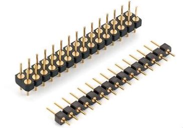 Pin connectors 254mm Connecting Pin Ø0.47mm/ Ø0.49mm Single row/double row Solder tail 