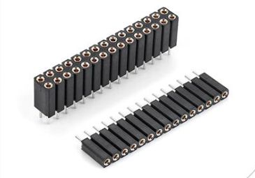 Socket connectors 254mm Mating Pin  Ø 0.76mm or 0.64 SQ Single row/double rowSolder tai 