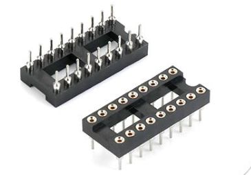 Dual-in-line sockets 2.54mm Uotralow and very low profile Open frame Solder tail 