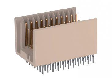 2mm TYPE B8 40pin Female Backplane Connector (With Shield Plates, Without POST Locating Pins)