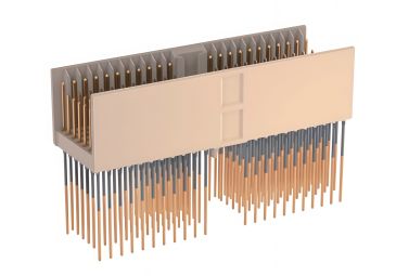 2mm 110PIN TYPE A Male Backplane Connector (Only P Terminals for Signal Pins, With Shield Plates)