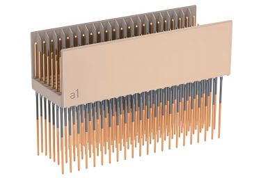 2mm 110PIN TYPE B Male Backplane Connector (Only P Terminals for Signal Pins, With Shield Plates) 
