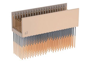2mm 110PIN TYPE B Male Backplane Connector (Only S Terminals for Signal Pins, With Shield Plates) 