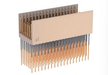2mm 95PIN TYPE B Male Backplane Connector (Only P Terminals for Signal Pins, With Shield Plates) 