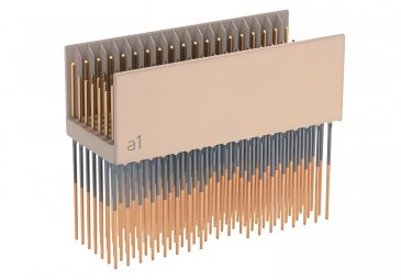 2mm 95PIN TYPE B Male Backplane Connector (Only S Terminals for Signal Pins, With Shield Plates) 