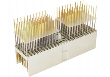2mm 110PIN TYPE A Male Backplane Connector (Only P,K Terminals for Signal Pins, With Shield Plates) 