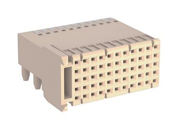 2mm 55Pin Type C Female Backplane Connector, without Shielding Cage, With Posts