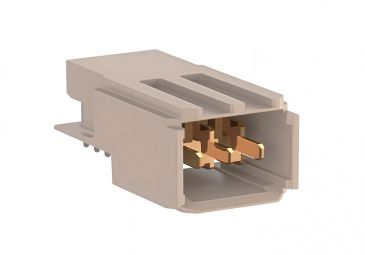 2mm male backplane power module, 3-pin terminal, LLL