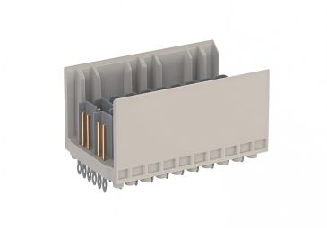 ZD male high-speed backplane connector, 2-10 ---terminals B