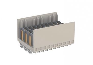 ZD male high-speed backplane connector, 3-10 terminals, coding B