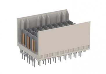 ZD male long-pin high-speed backplane connector, 3-10 terminals, coding D