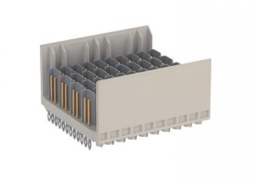 ZD male high-speed backplane connector, 4-10 terminals, coding B