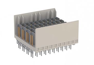 ZD male long-pin high-speed backplane connector, 4-10 terminals, coding D