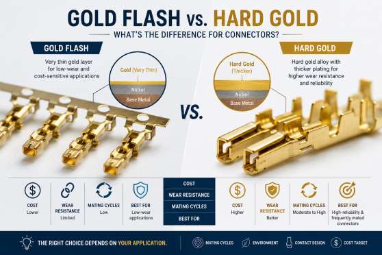Gold Flash vs. Hard Gold: What's the Difference for Connectors?